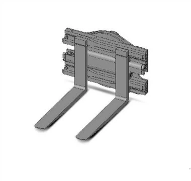 Pengapit garpu berputar forklift